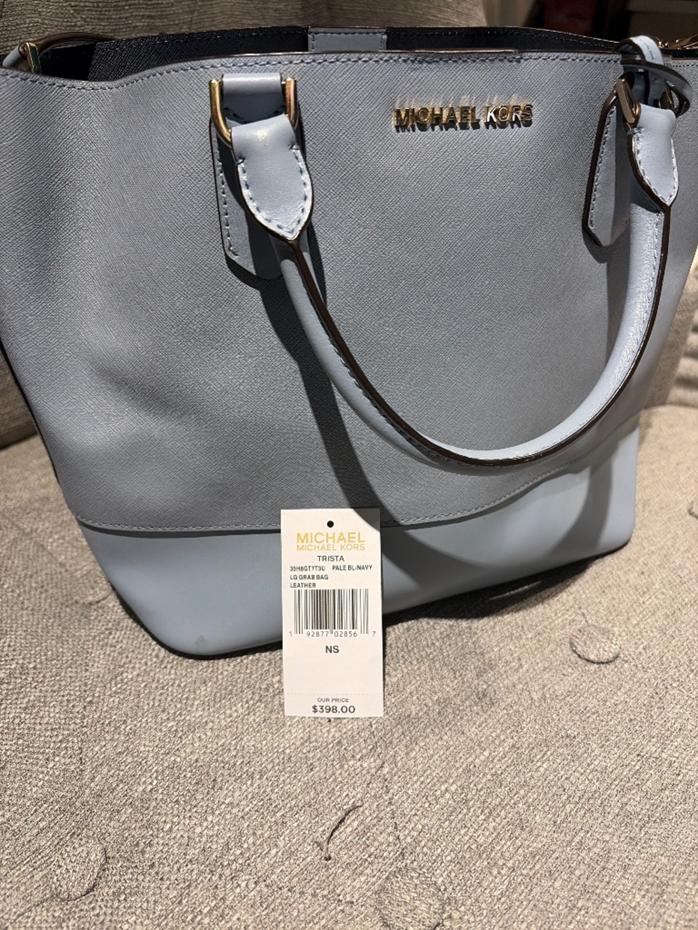 Blue Michael Kors Tote
